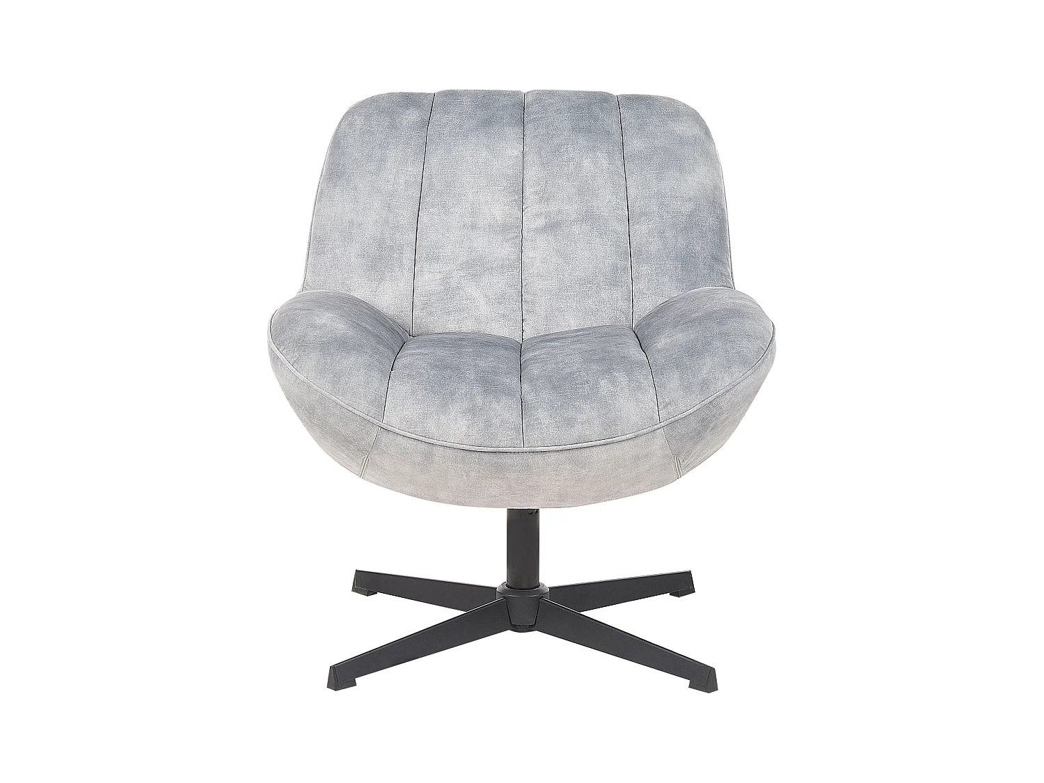Fauteuil pivotant LIA Velours Gris clair
