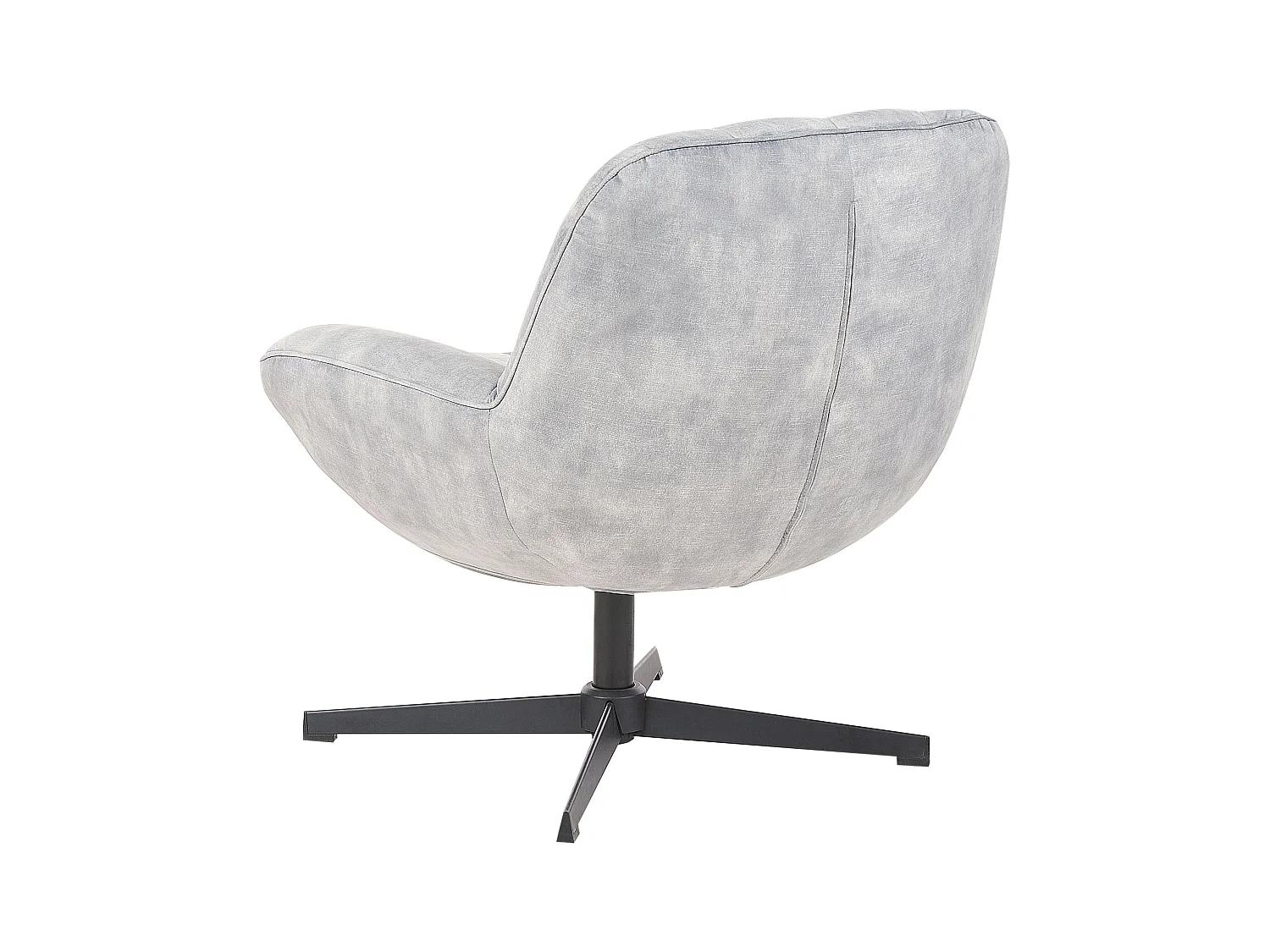 Fauteuil pivotant LIA Velours Gris clair
