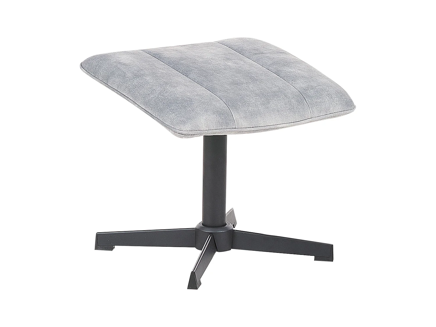 Fauteuil pivotant LIA Velours Gris clair