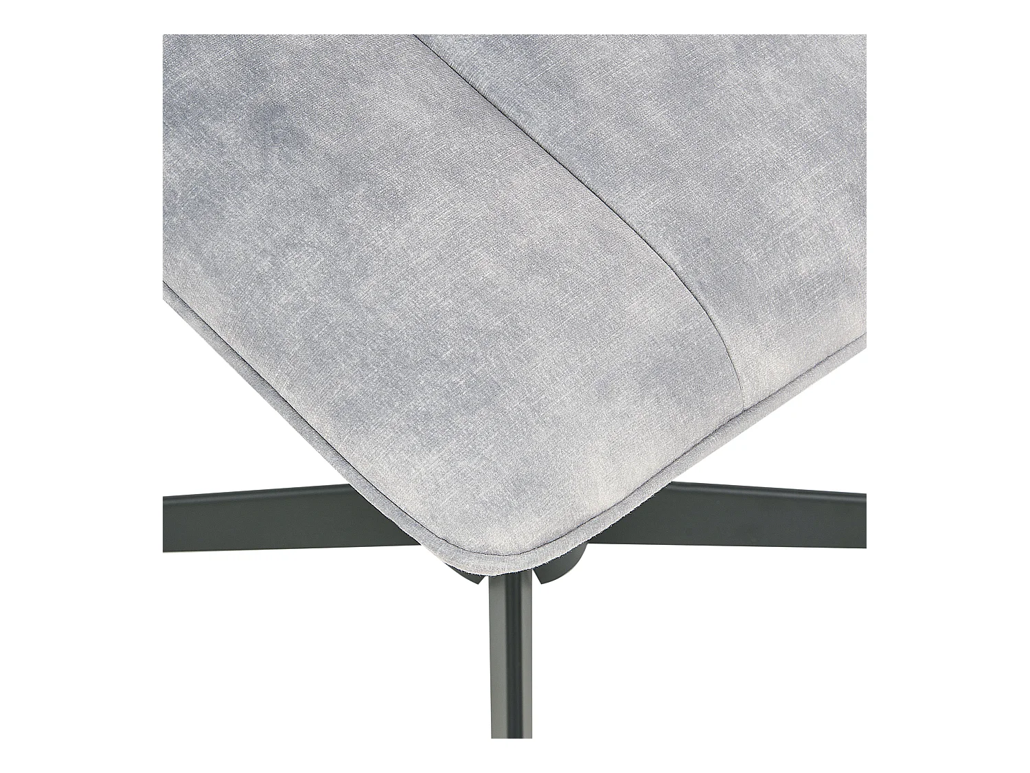 Fauteuil pivotant LIA Velours Gris clair