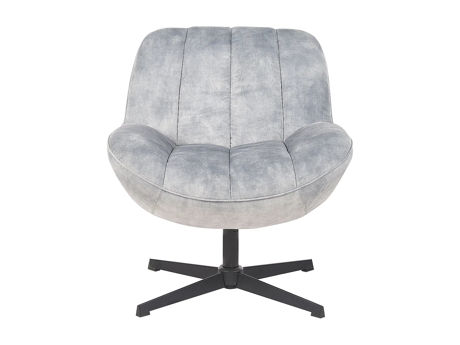 Fauteuil pivotant LIA Velours Gris clair