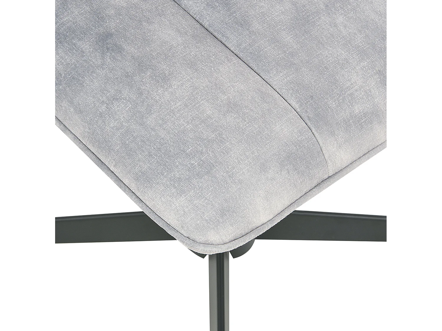 Fauteuil pivotant LIA Velours Gris clair