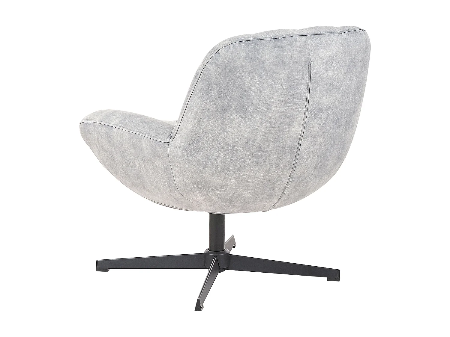 Fauteuil pivotant LIA Velours Gris clair