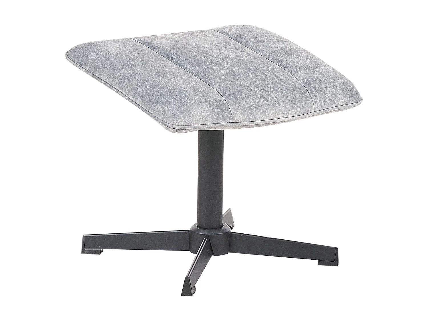 Fauteuil pivotant LIA Velours Gris clair