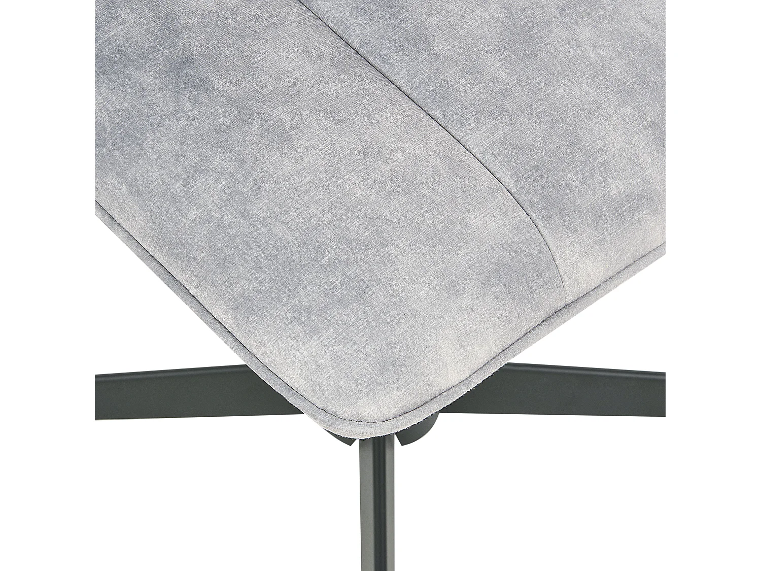 Fauteuil pivotant LIA Velours Gris clair