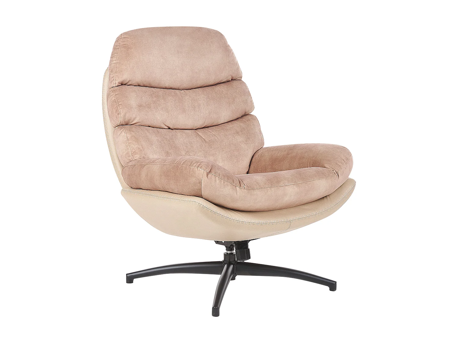 Fauteuil pivotant EIDE Velours Beige sable