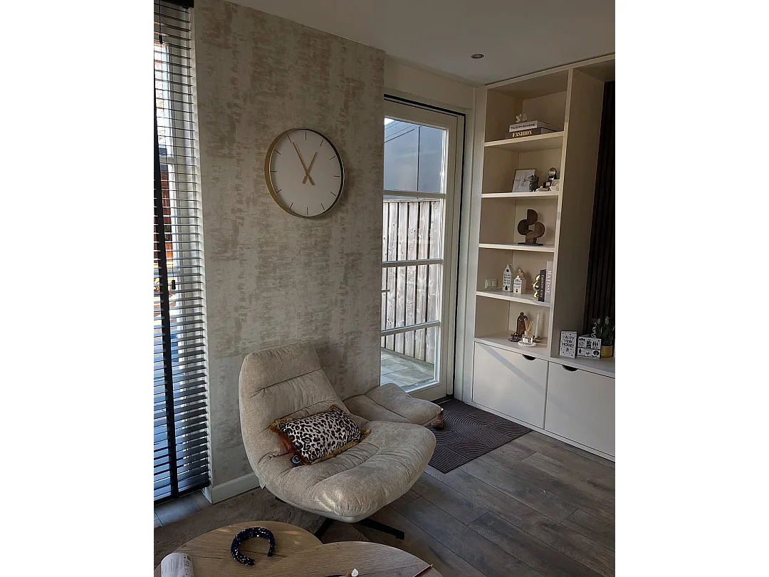 Fauteuil pivotant TOVIK Tissu Beige clair