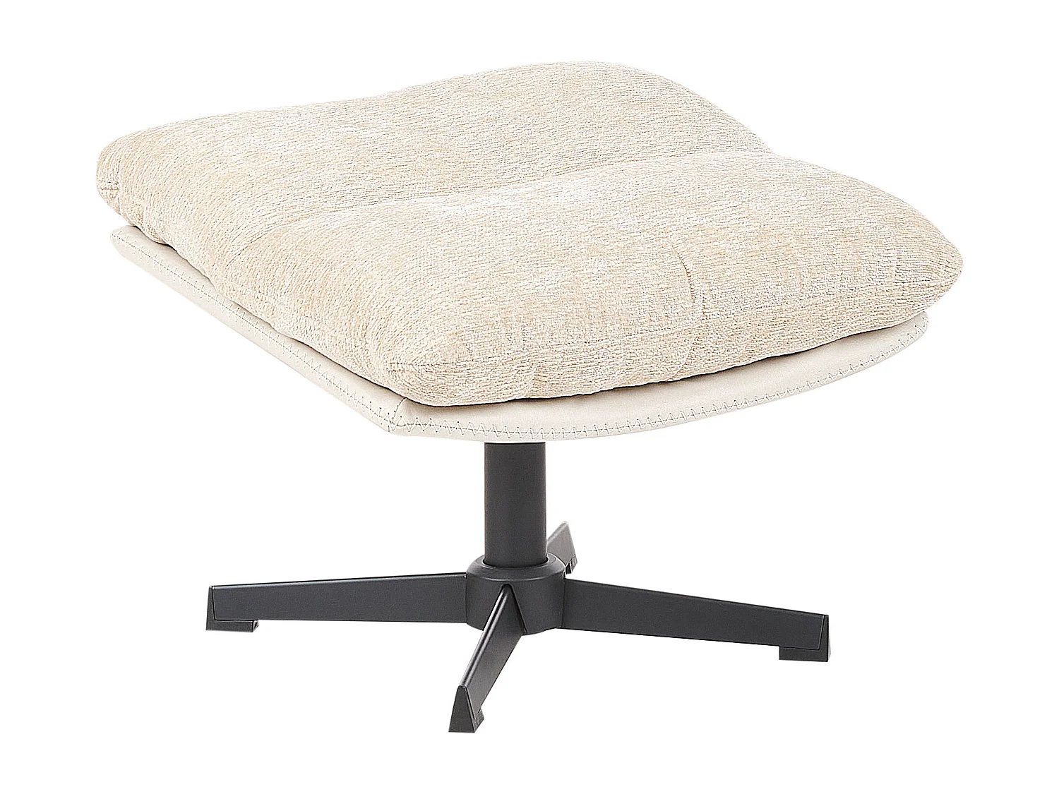 Fauteuil pivotant TOVIK Tissu Beige clair
