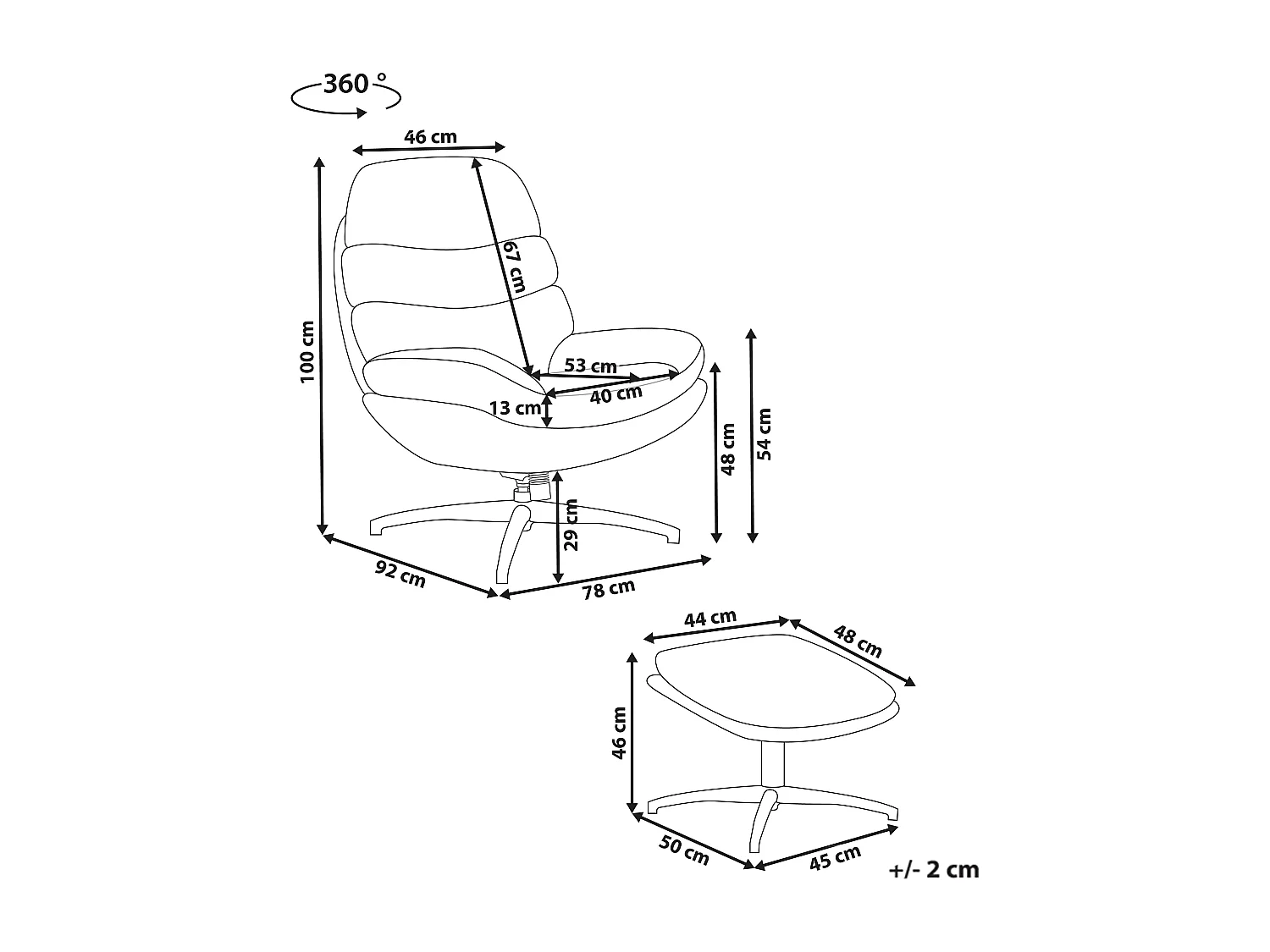 Fauteuil pivotant EIDE Velours Vert foncé
