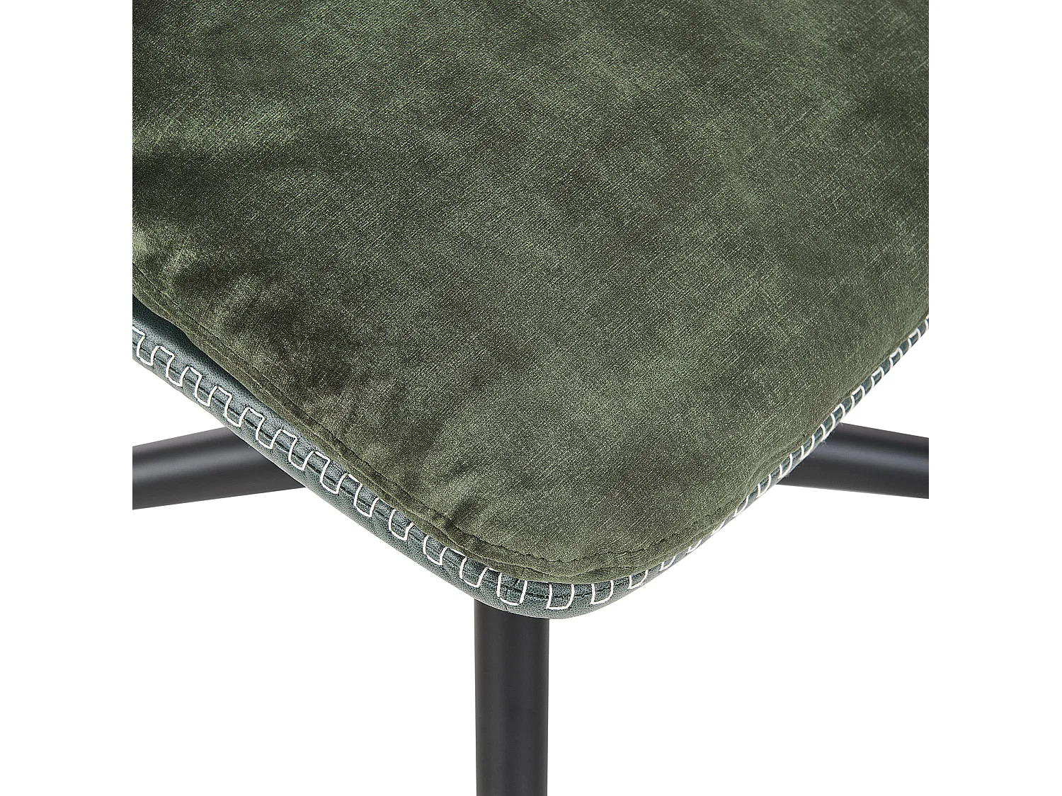 Poltrona girevole EIDE con poggiapiedi Velluto Verde scuro