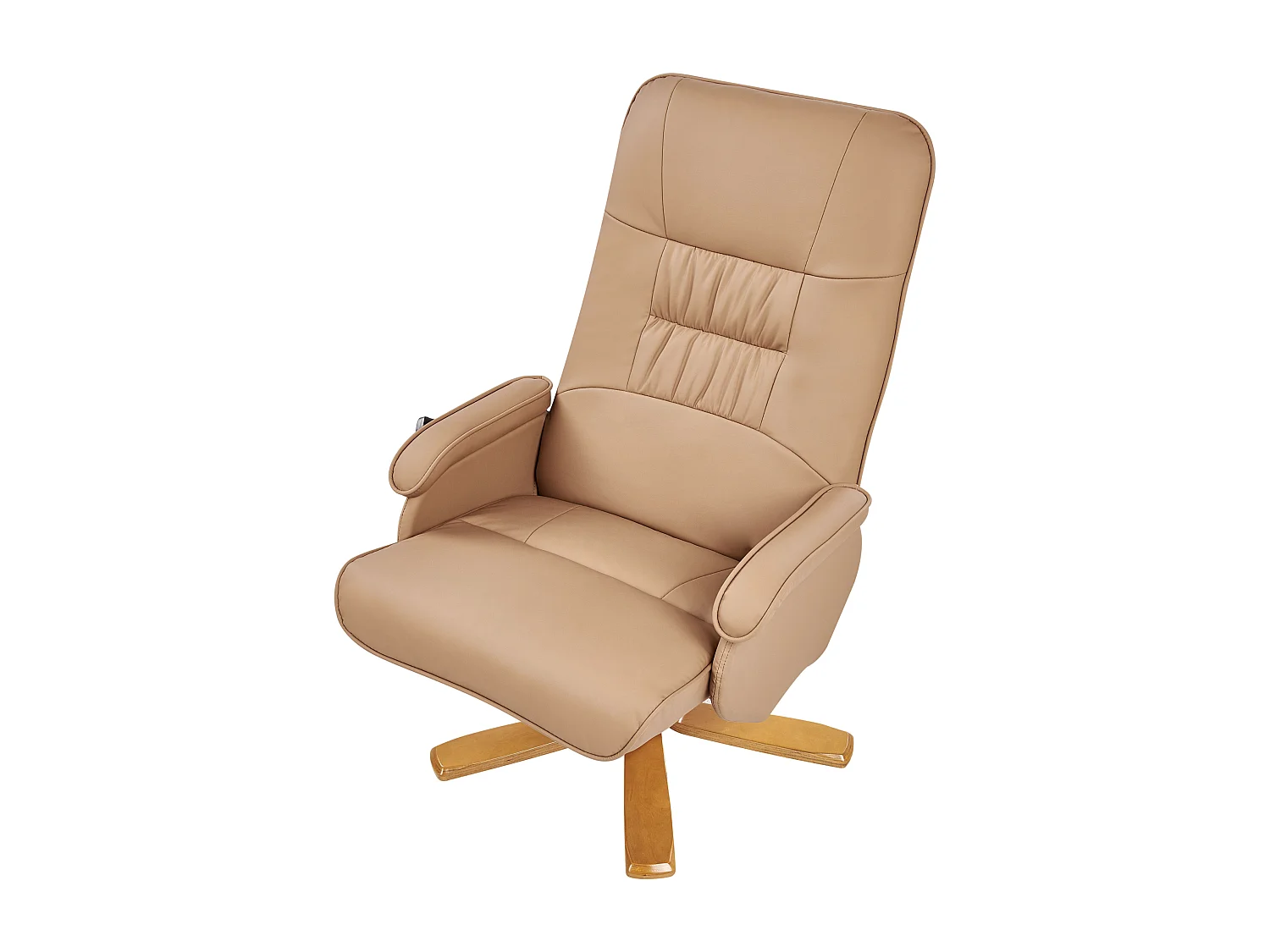 Fauteuil massant RELAXPRO Cuir PU Marron clair