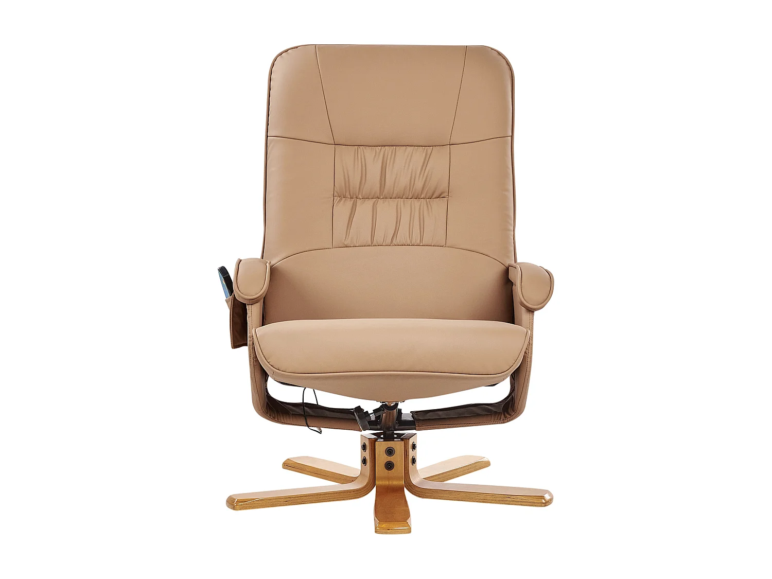 Fauteuil massant RELAXPRO Cuir PU Marron clair