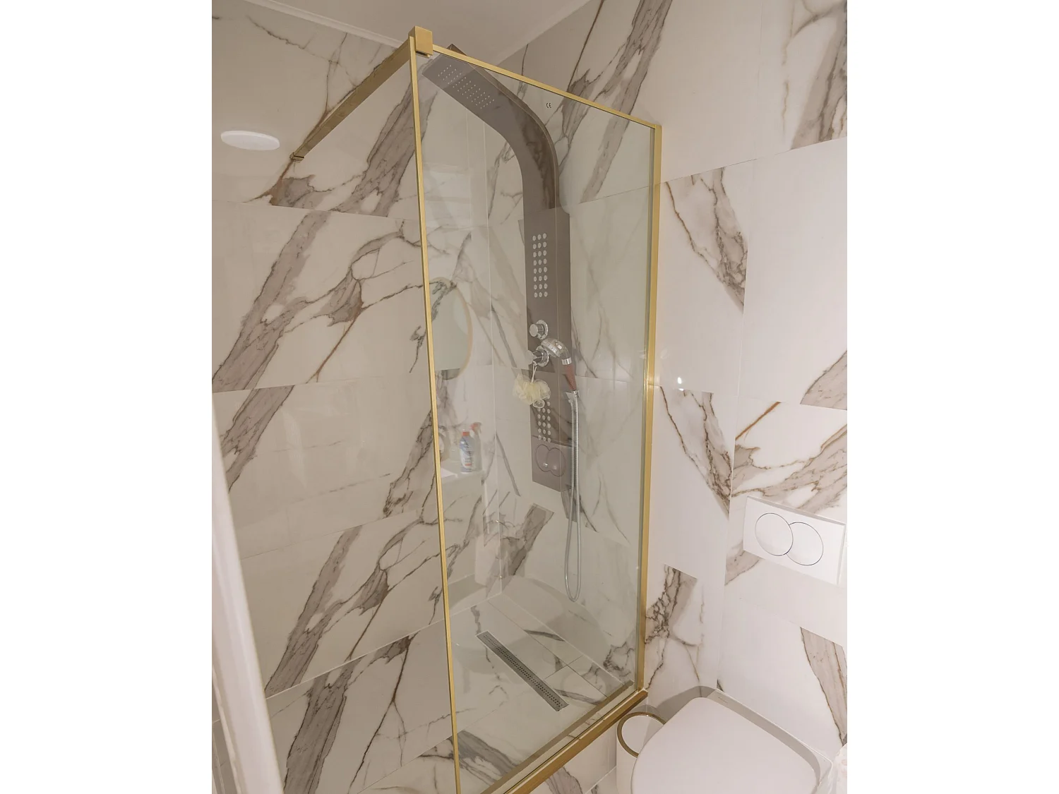 Parois de douche WASPAM 80 x 190 cm Doré