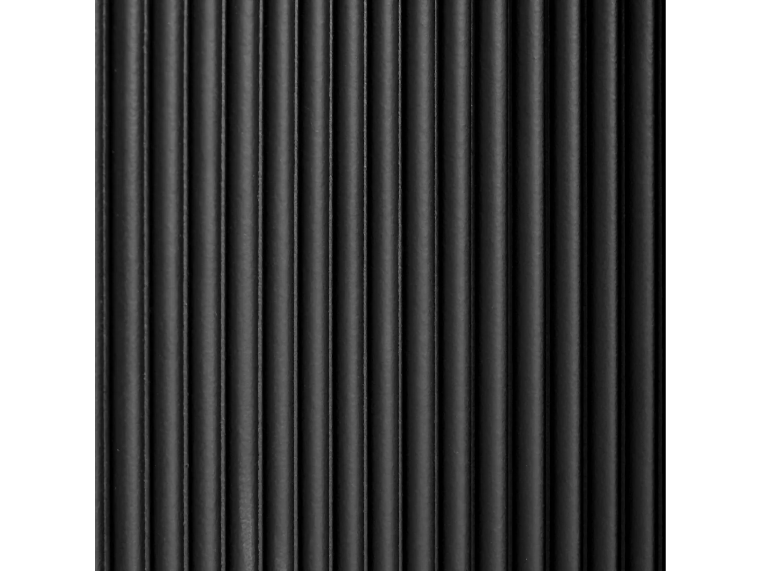 Beistelltisch MDF Platte Modernes geriffeltes Design ø 30 cm Schwarz Claire