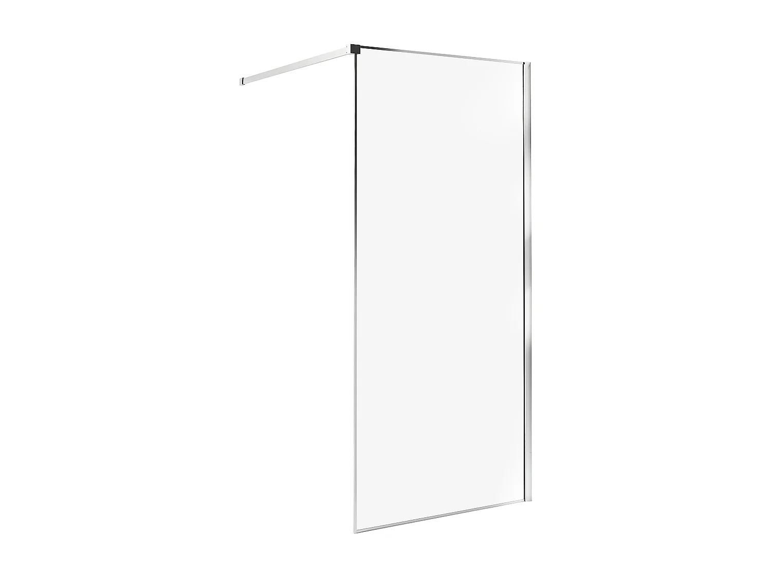 Duschwand WASPAM 90 x 190 cm Silber