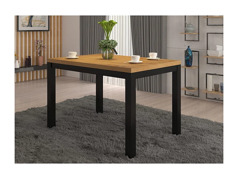 Table basse Rolf Lux/Contreplaqué/brun/noir