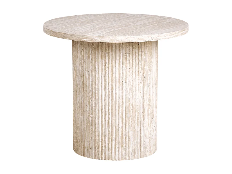 Table d'appoint AMMON Effet travertin