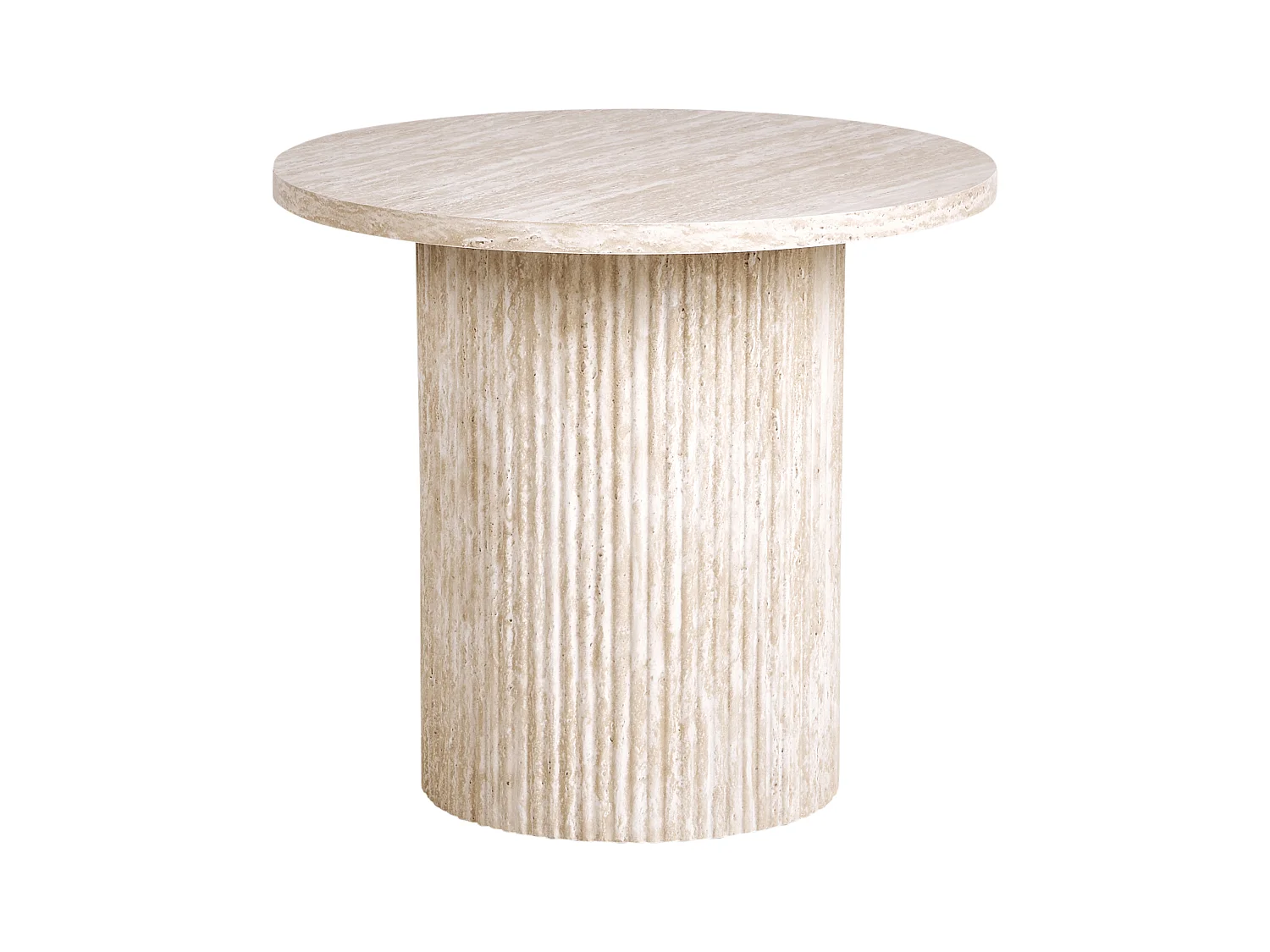 Table d'appoint AMMON Effet travertin