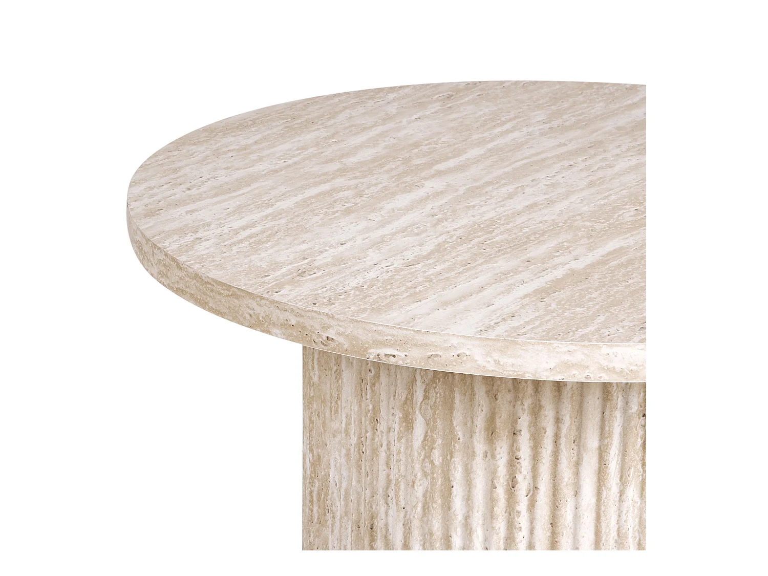 Table d'appoint AMMON Effet travertin