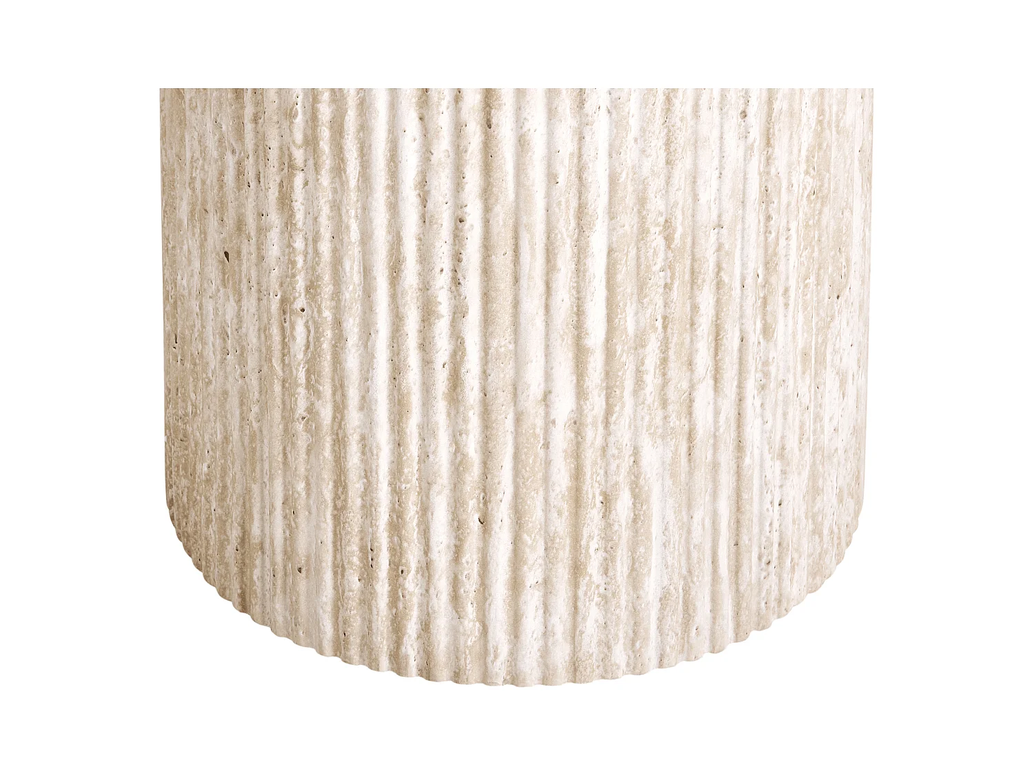 Table d'appoint AMMON Effet travertin