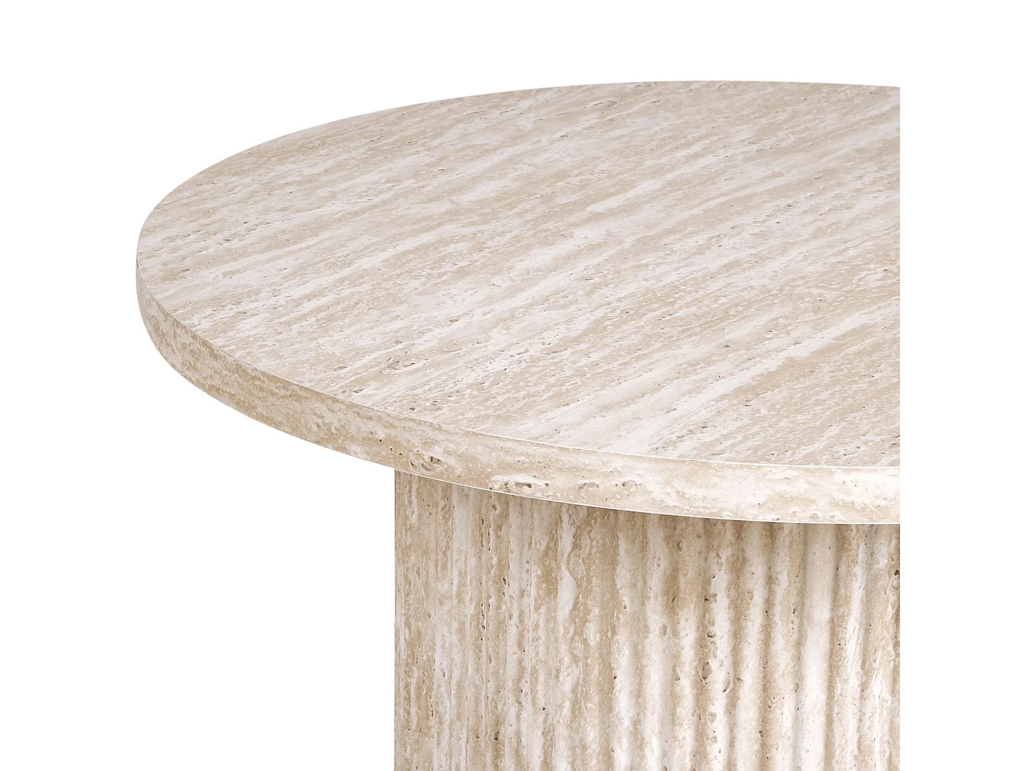 Table d'appoint AMMON Effet travertin