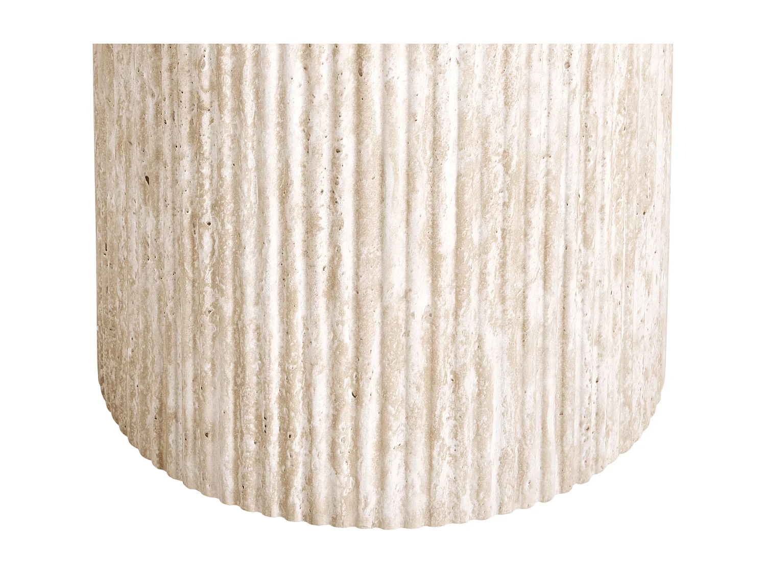 Table d'appoint AMMON Effet travertin