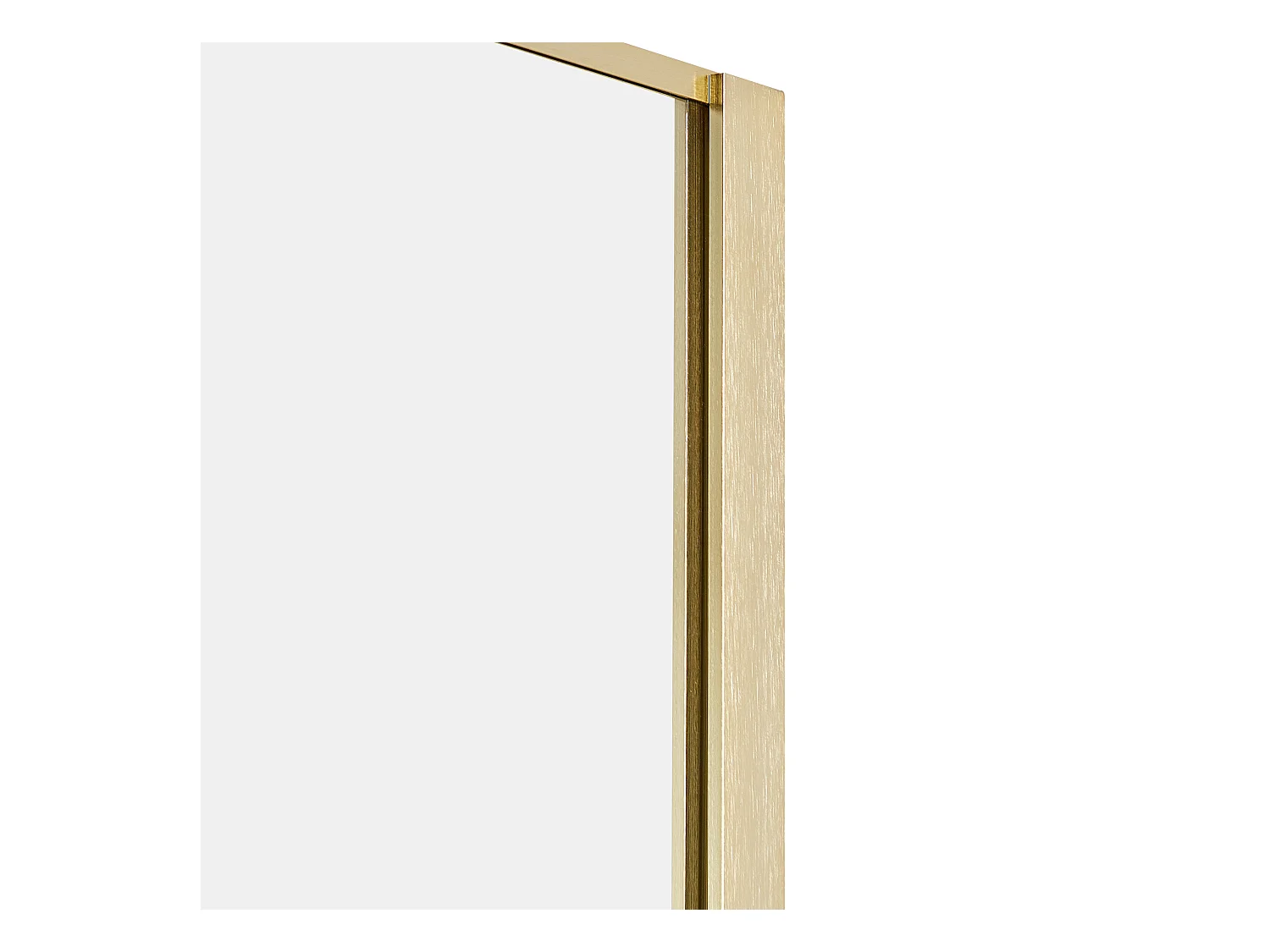 Duschwand ohne Türen aus Sicherheitsglas 100 x 190 cm gold Waspam