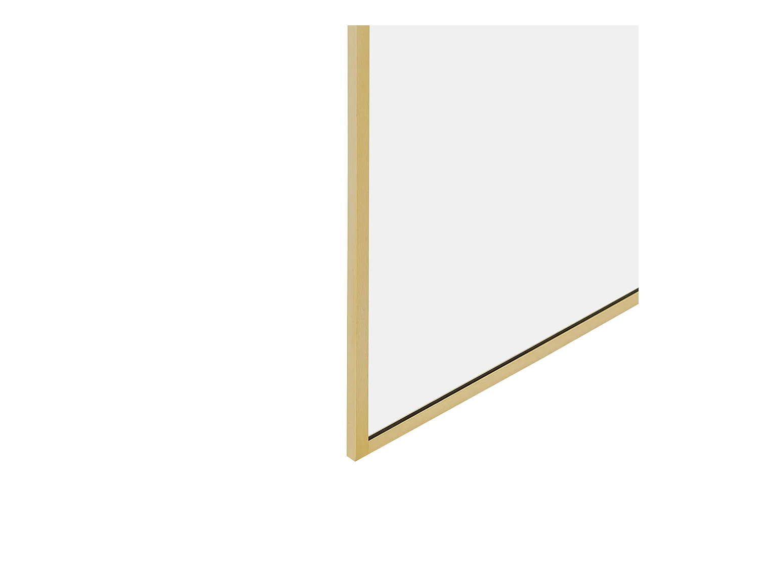 Duschwand ohne Türen aus Sicherheitsglas 100 x 190 cm gold Waspam