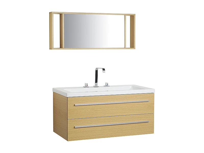 Ensemble de meubles de salle de bain ALMERIA 101 cm Beige