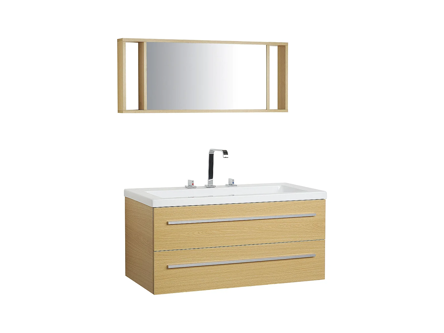 Ensemble de meubles de salle de bain ALMERIA 101 cm Beige