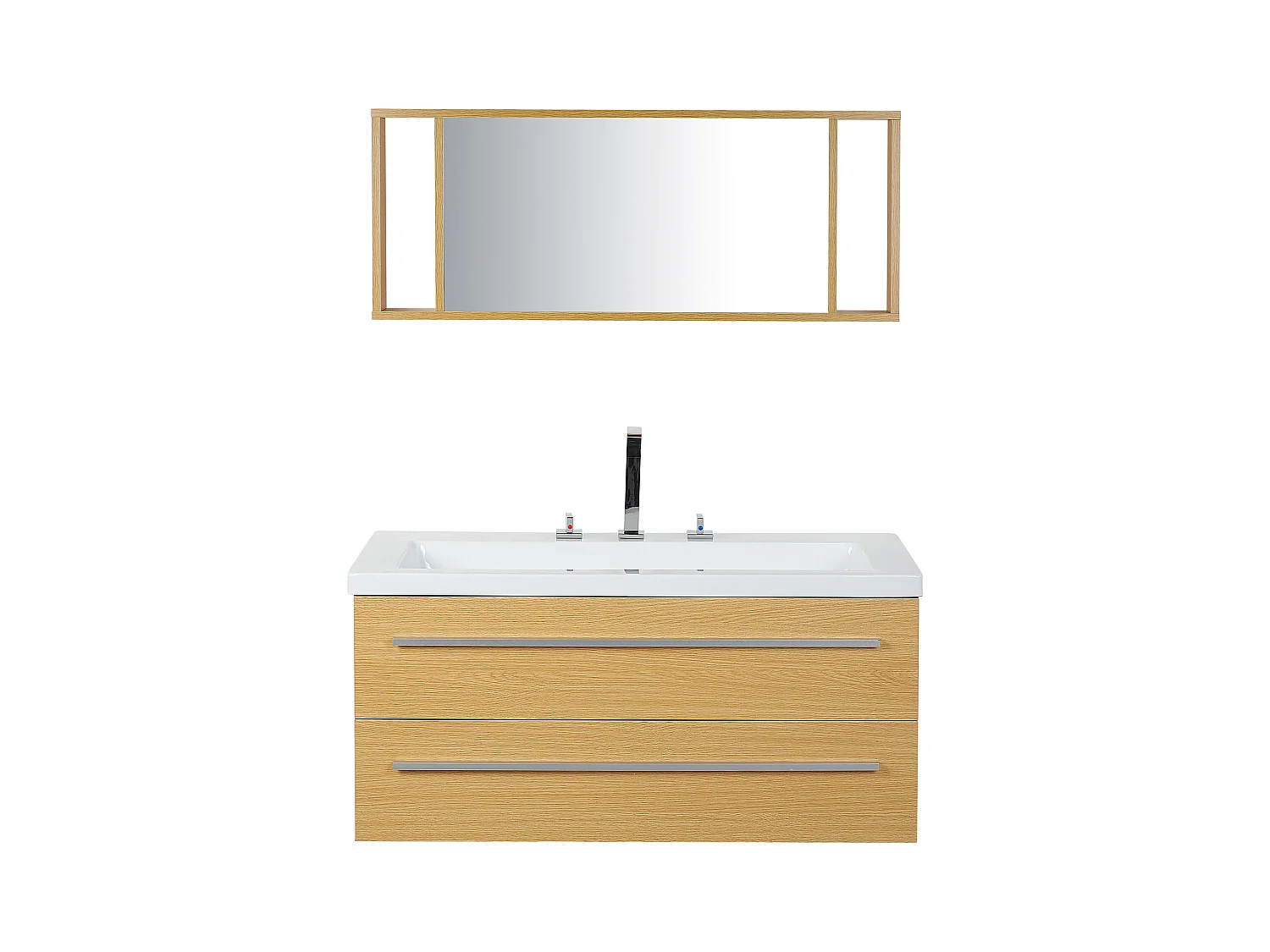 Ensemble de meubles de salle de bain ALMERIA 101 cm Beige
