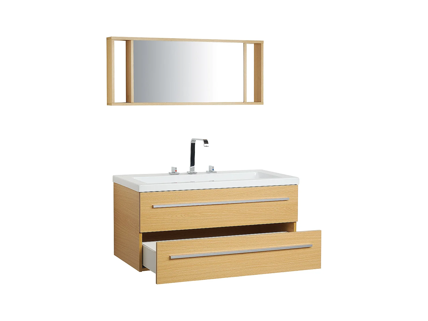 Ensemble de meubles de salle de bain ALMERIA 101 cm Beige