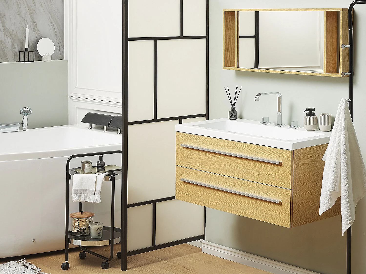 Ensemble de meubles de salle de bain ALMERIA Beige