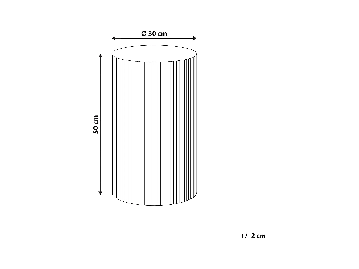 Stolik pomocniczy CLAIRE Złamana biel