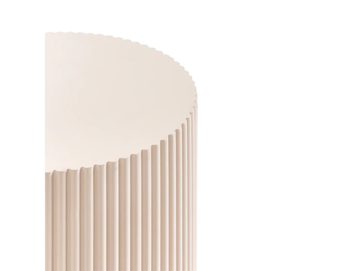 Table d'appoint CLAIRE Blanc cassé