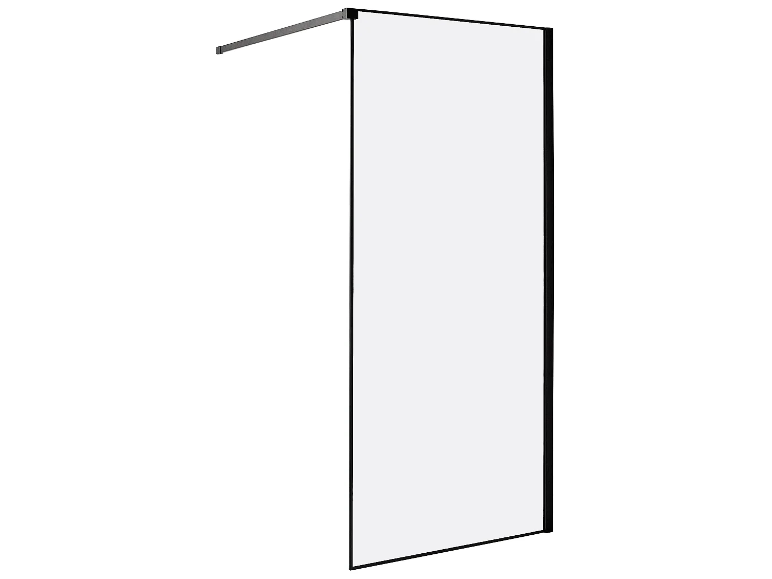 Parete doccia WASPAM 90 x 190 cm Nero