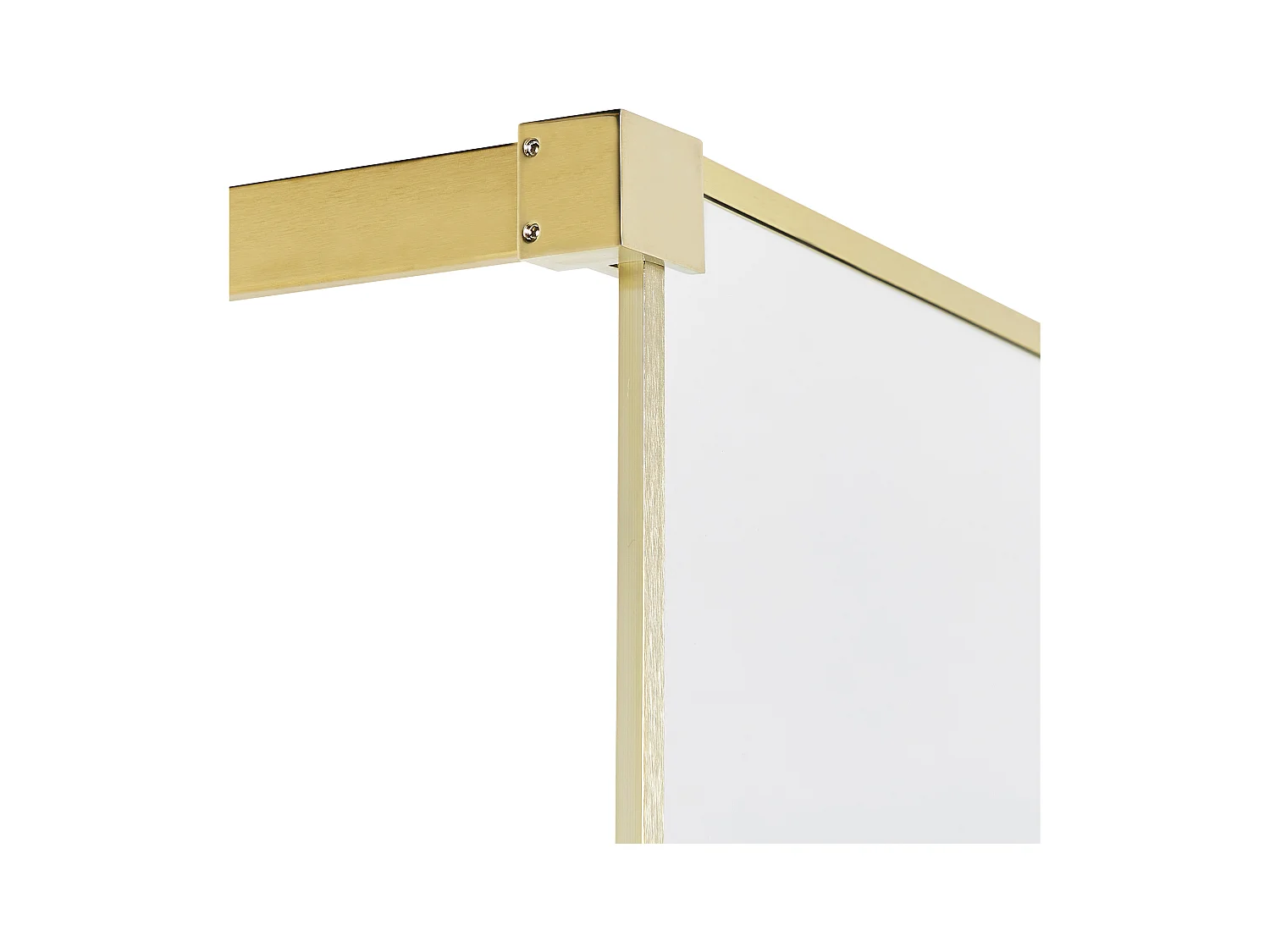 Duschwand ohne Türen aus Sicherheitsglas 90 x 190 cm gold Waspam