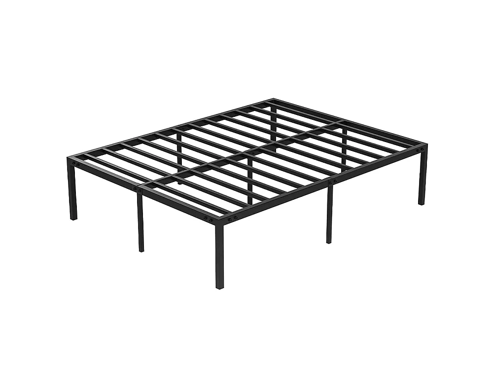 Matelas à ressorts de 20 cm d'épaisseur + cadre de lit en métal de 160x200 cm