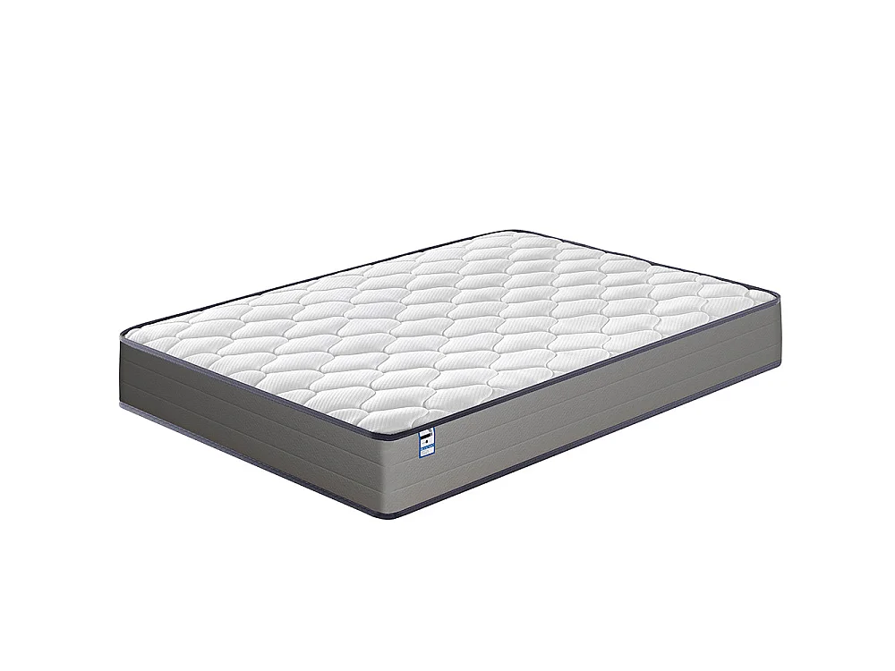 Matelas à ressorts de 20 cm d'épaisseur + cadre de lit en métal de 160x200 cm
