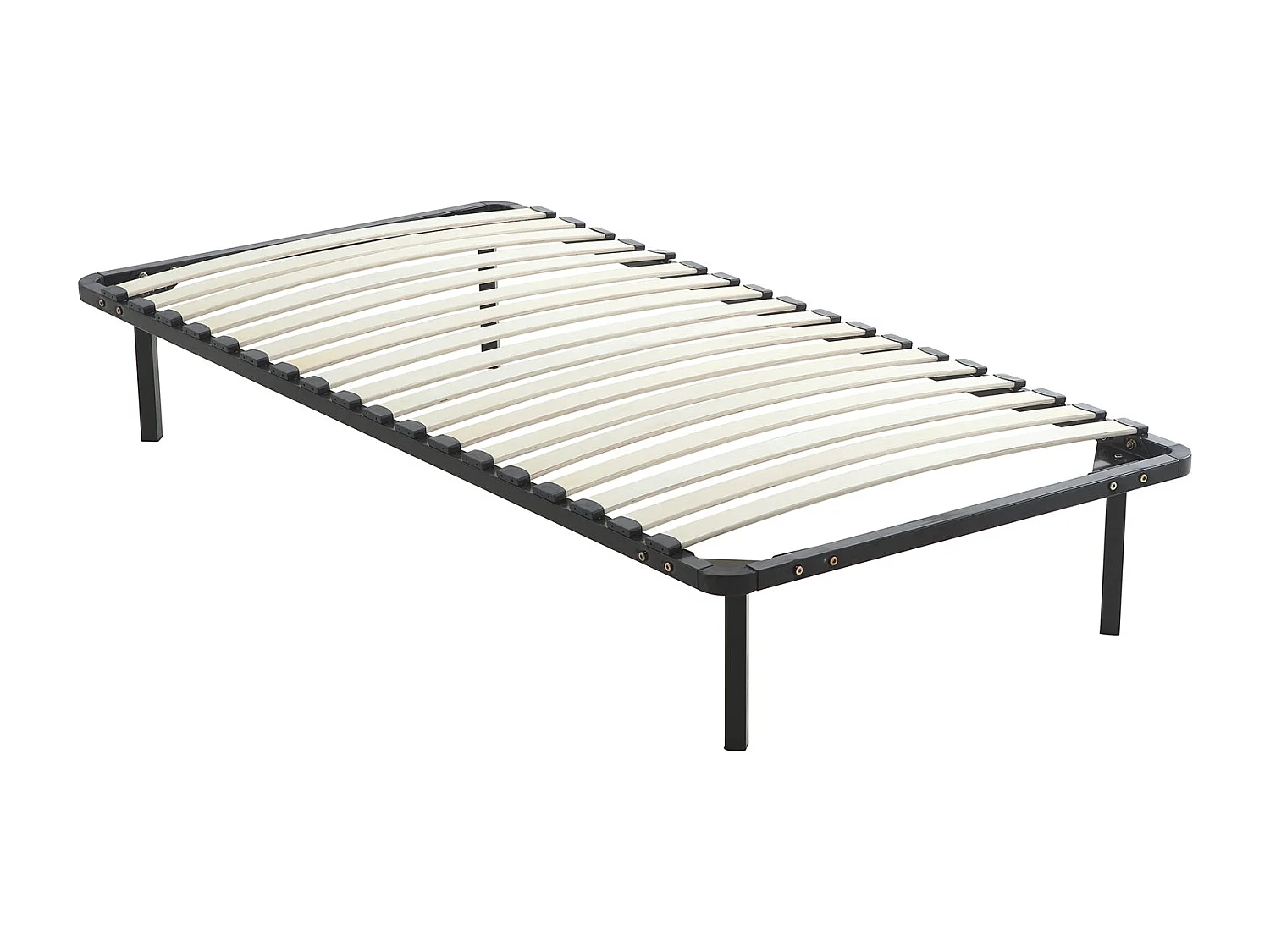Ensemble Matelas à ressorts +Sommier à Lattes sur Pieds, 90x190cm, Epaisseur du Matelas 25cm