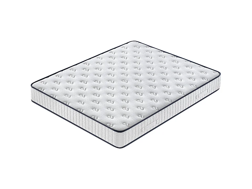 Set van schuimmatras + bedframe Platform gestoffeerd 160x200cm, dikte van de matras 22cm