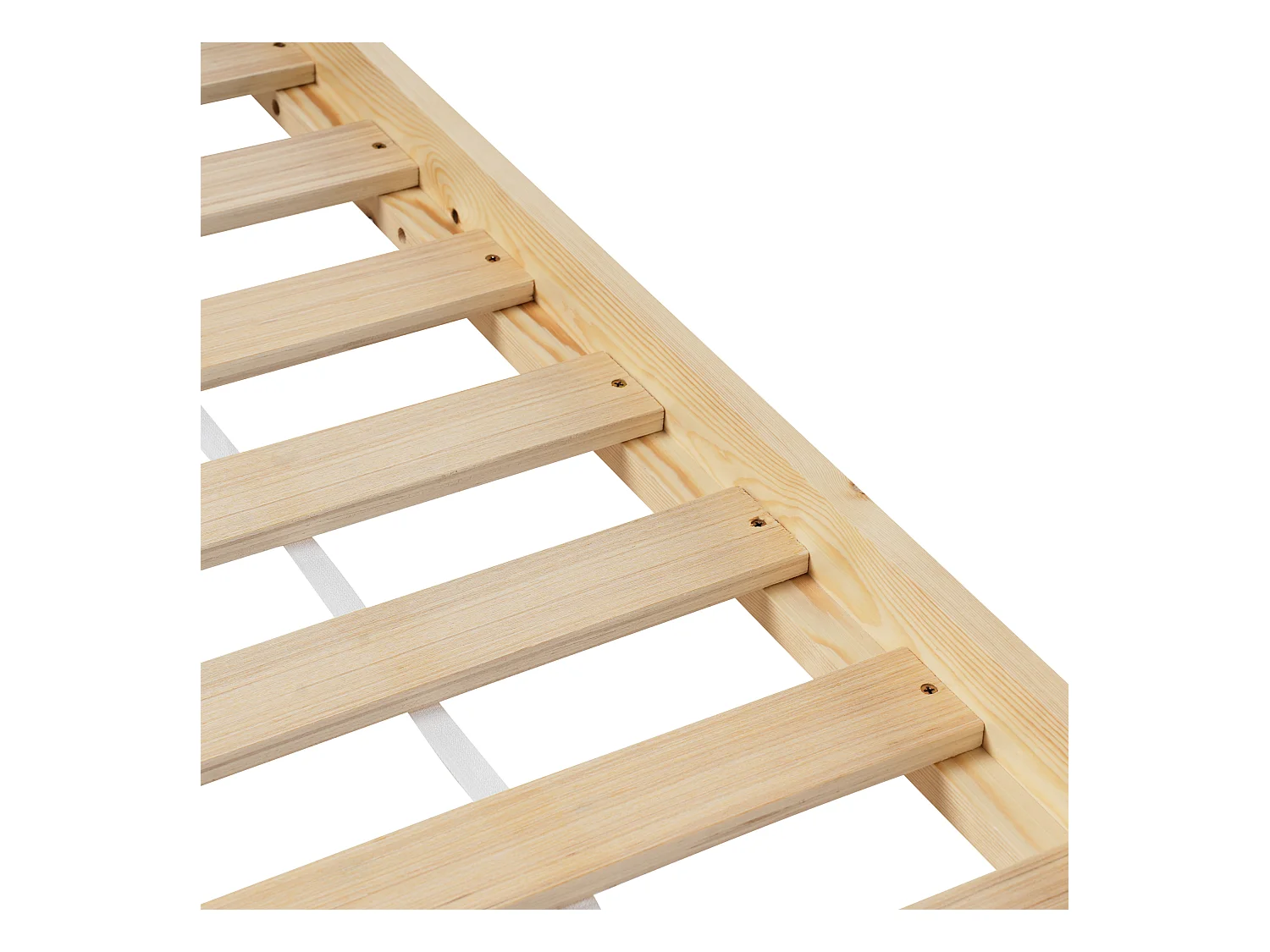 Lit en forme de maison pour enfant 90 x 200 cm en bois clair CHARRIN