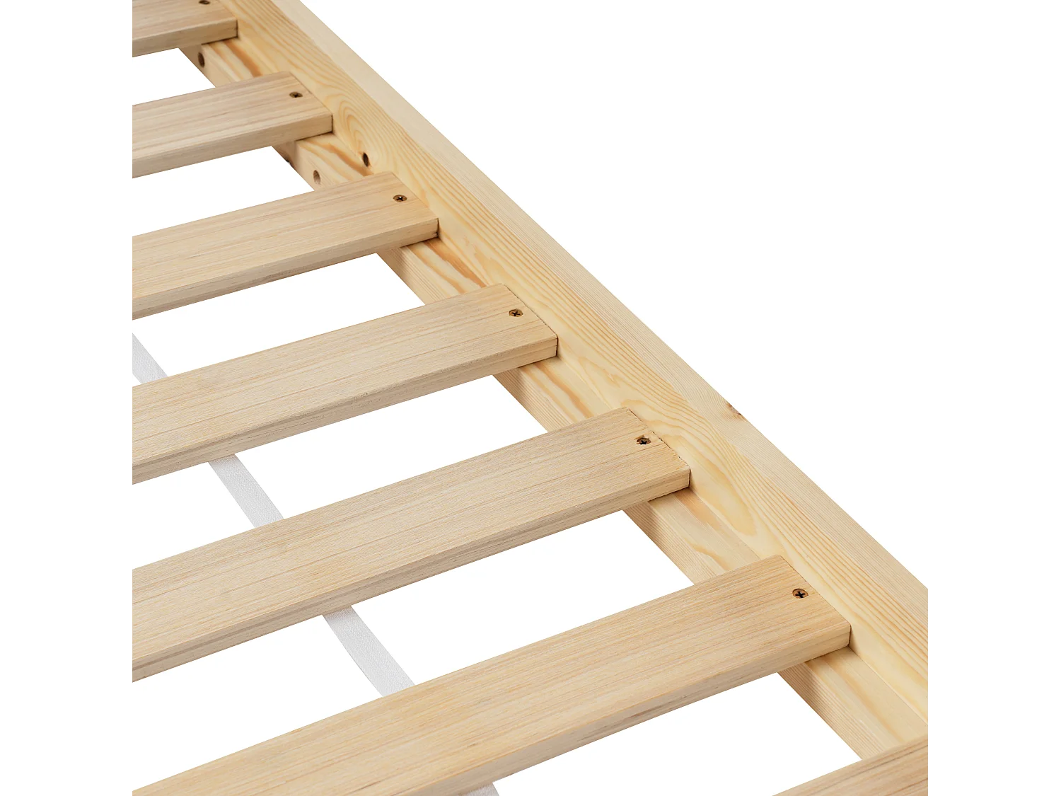 Lit en forme de maison pour enfant 90 x 200 cm en bois clair CHARRIN