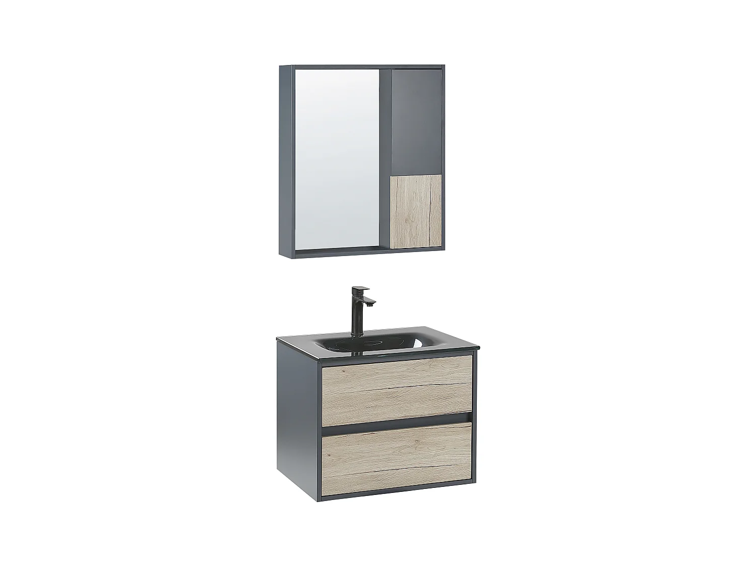 Ensemble de meubles de salle de bain TERUEL Gris