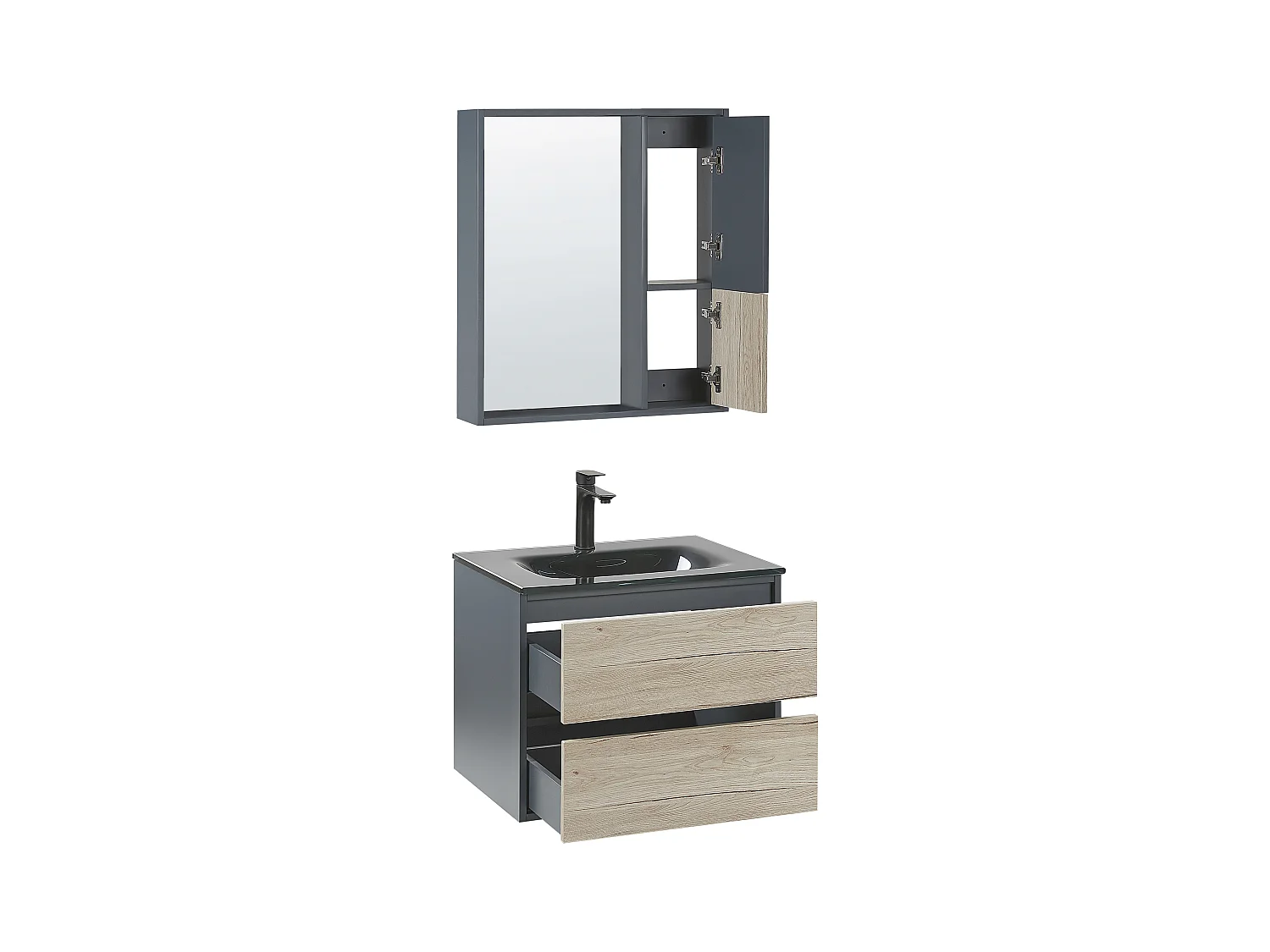 Ensemble de meubles de salle de bain TERUEL Gris