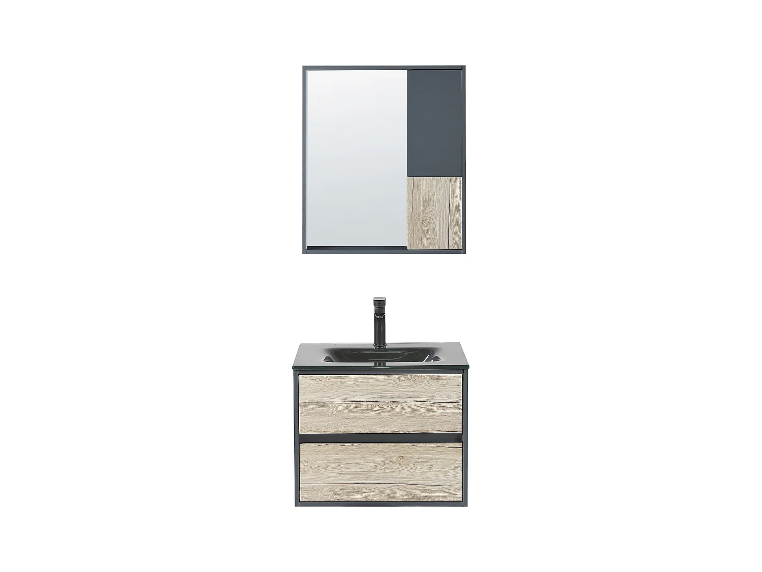 Ensemble de meubles de salle de bain TERUEL Gris