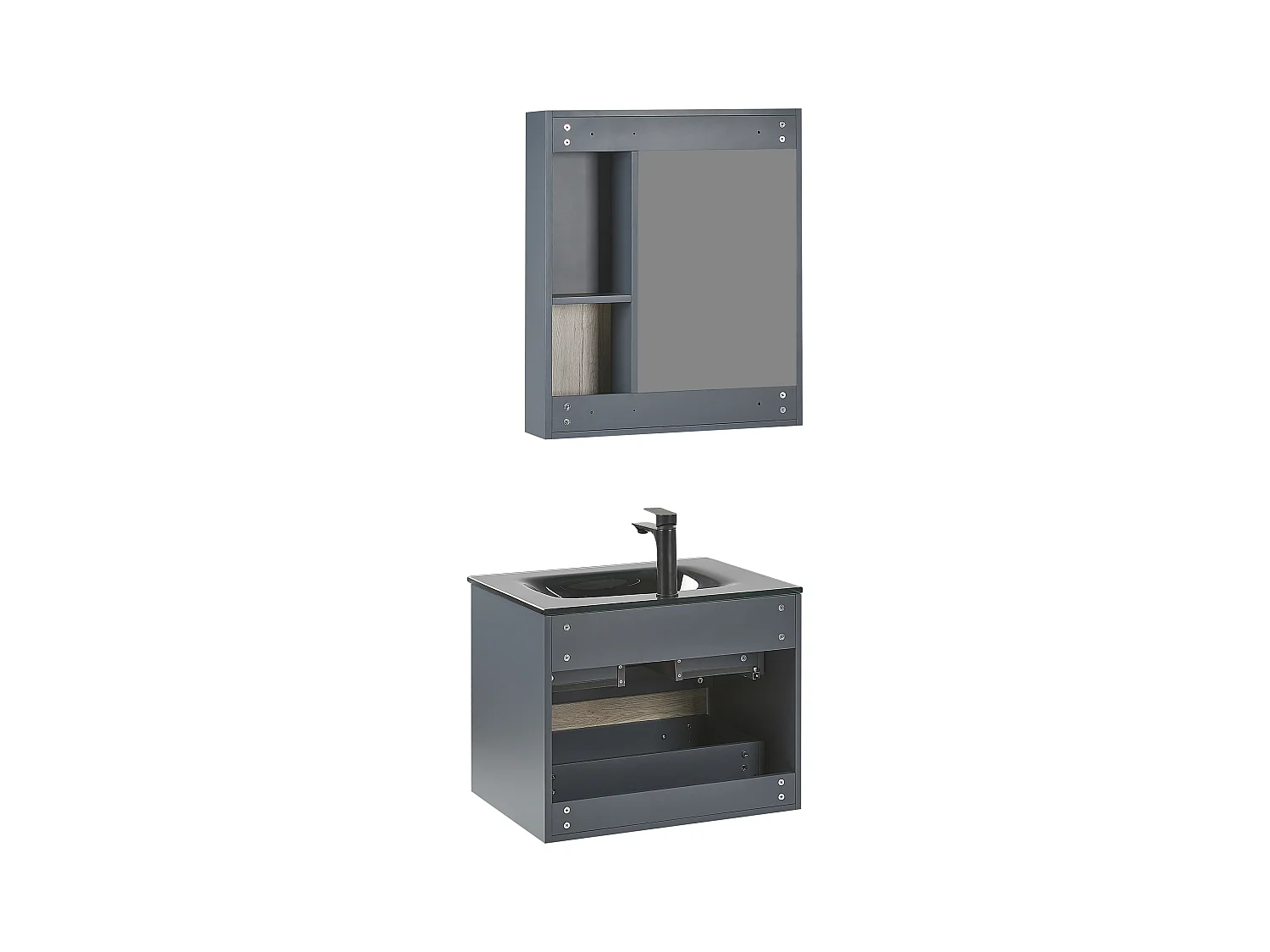 Ensemble de meubles de salle de bain TERUEL Gris