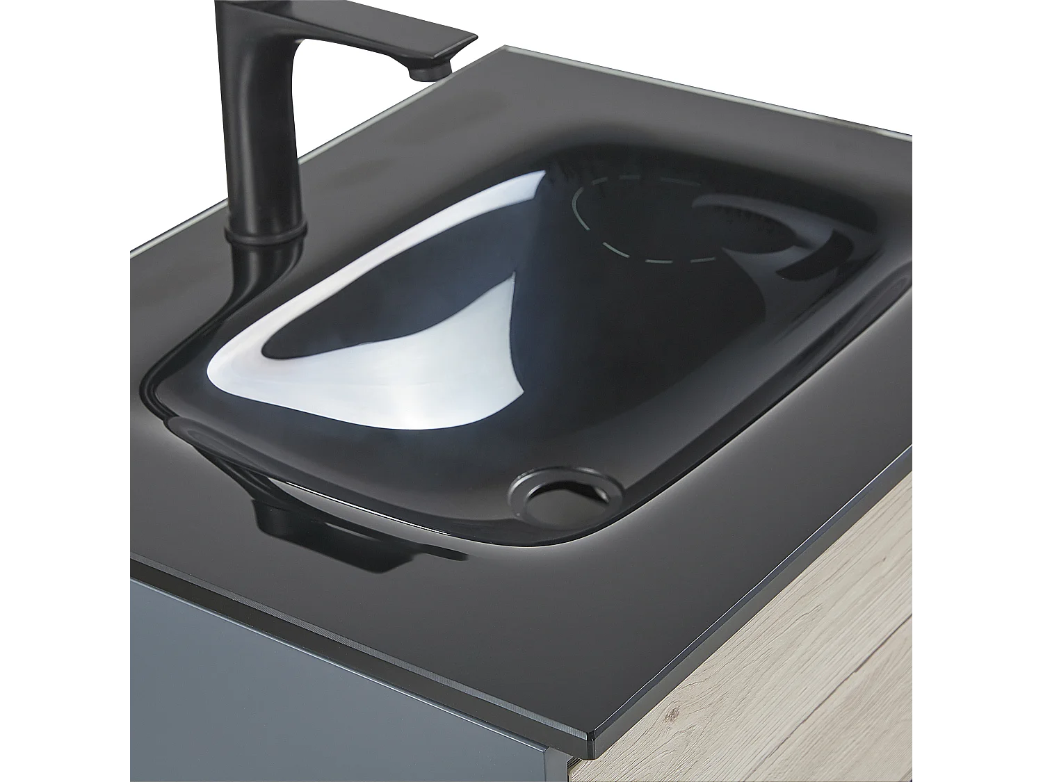 Ensemble de meubles de salle de bain TERUEL Gris