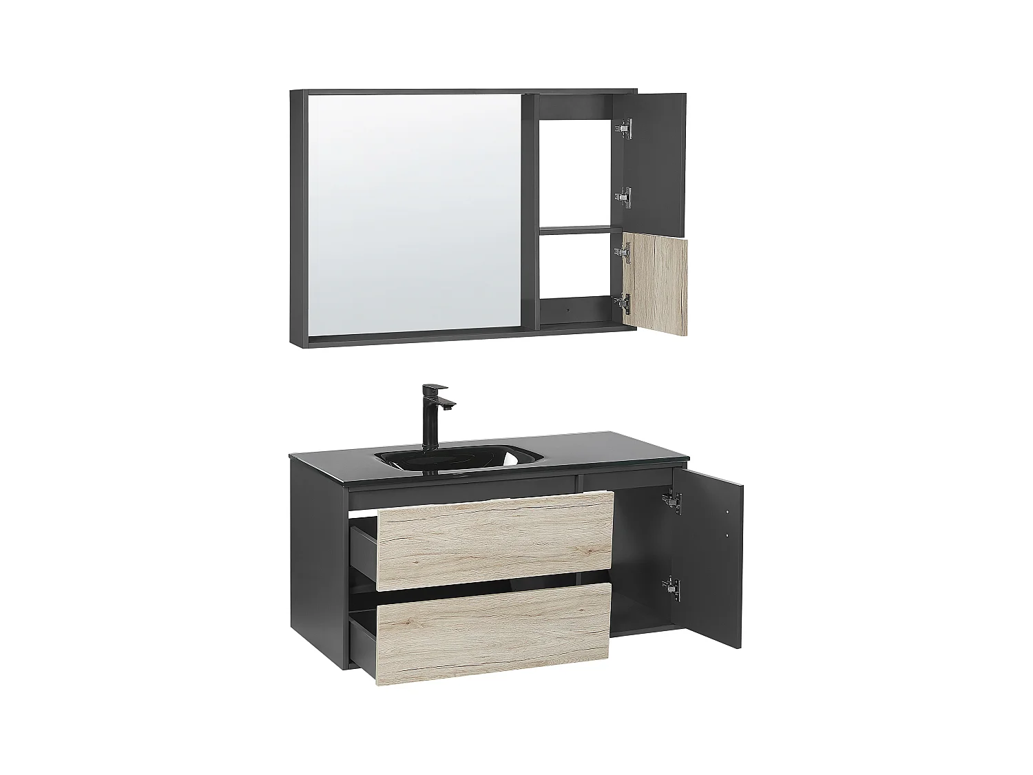 Ensemble de meubles de salle de bain TERUEL Noir