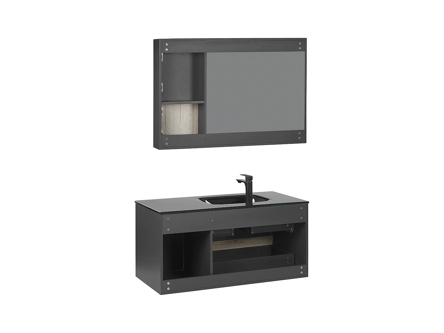 Ensemble de meubles de salle de bain TERUEL Noir